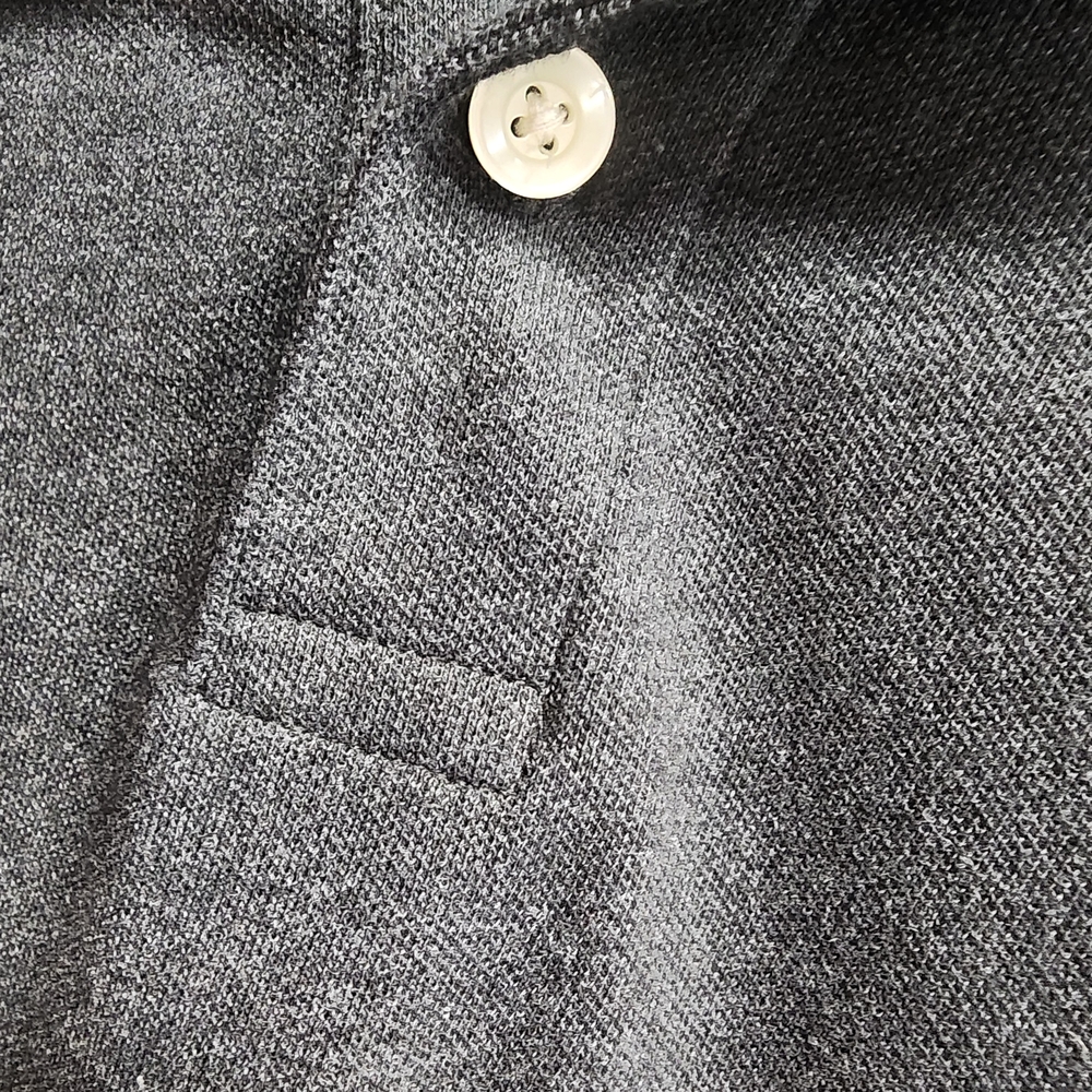 **Goodfellow & Co Men's Charcoal Heather Polo Shirt** - Picture 3 of 5
